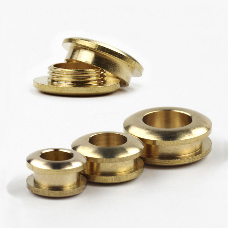 Leatherwork Eyelets - 2pcs 솔리드 브래스 스크류 백 아일렛