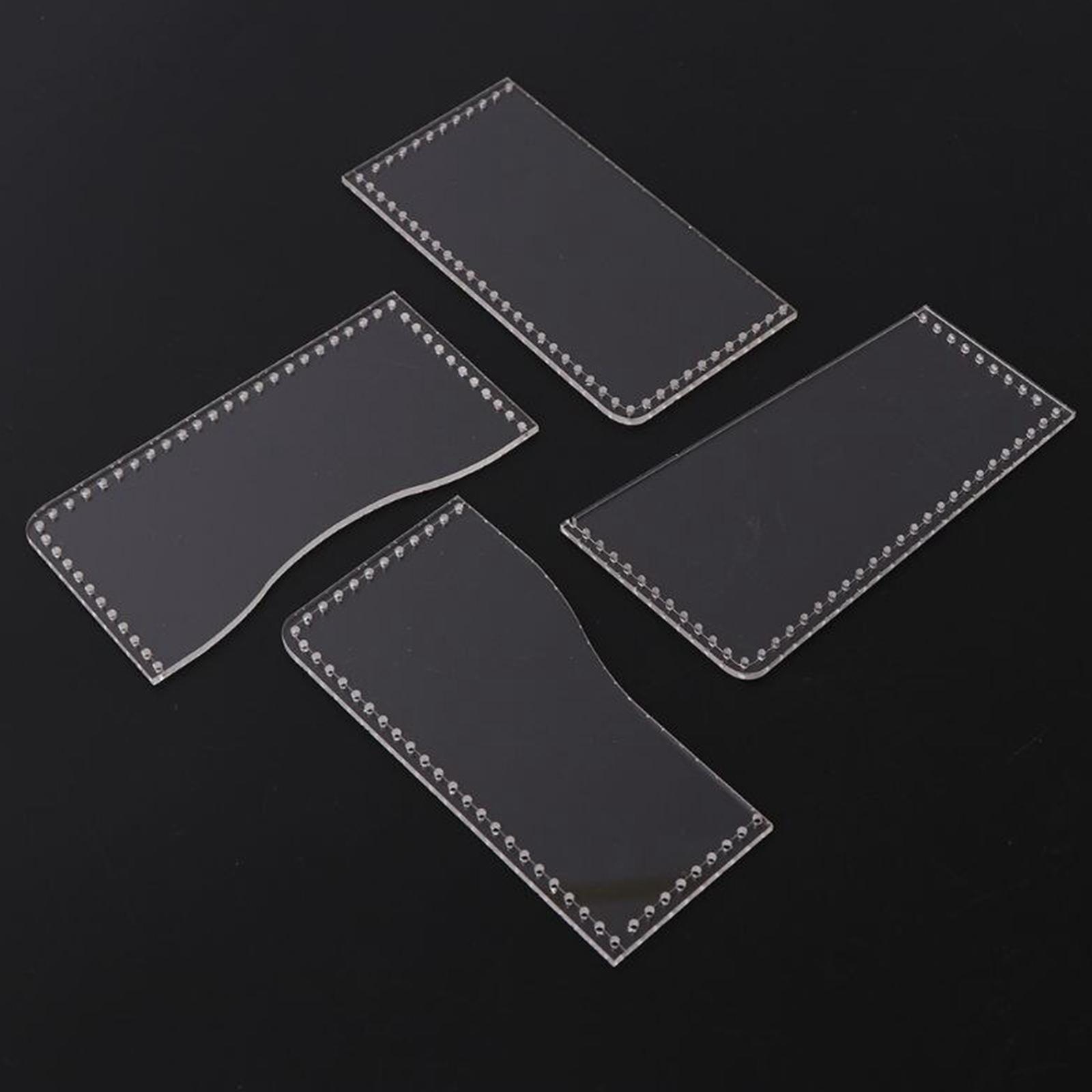 Leatherwork Templates - 아크릴 가죽 지갑 카드 가방 패턴