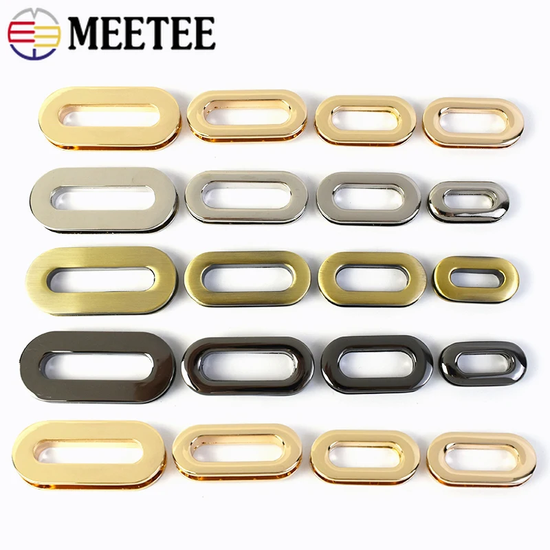 Leatherwork Eyelets - 10/20개 금속 타원형 아일렛 버클, 그로밋