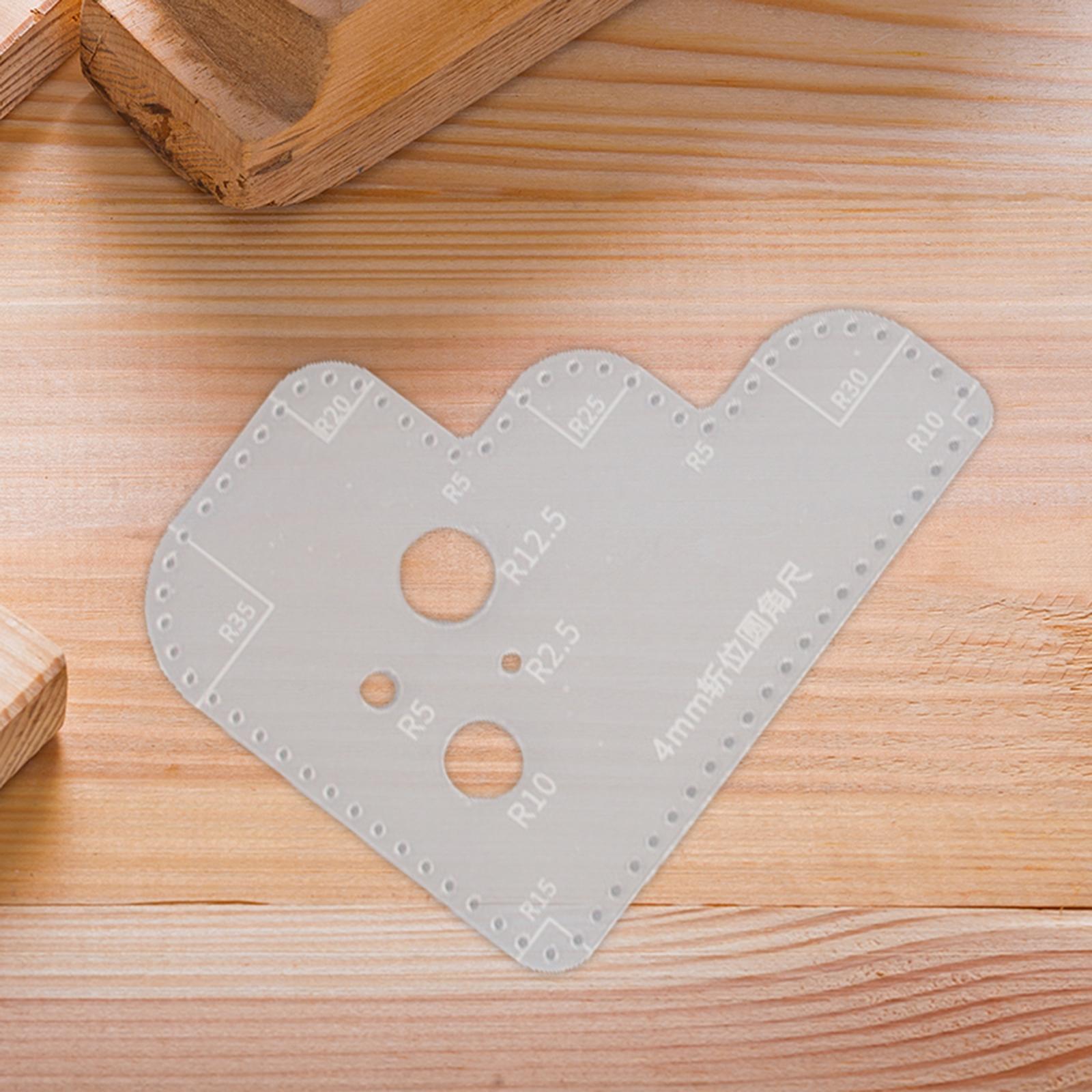 Leatherwork Templates - 원형 템플릿 투명 아크릴 퀼팅 자,