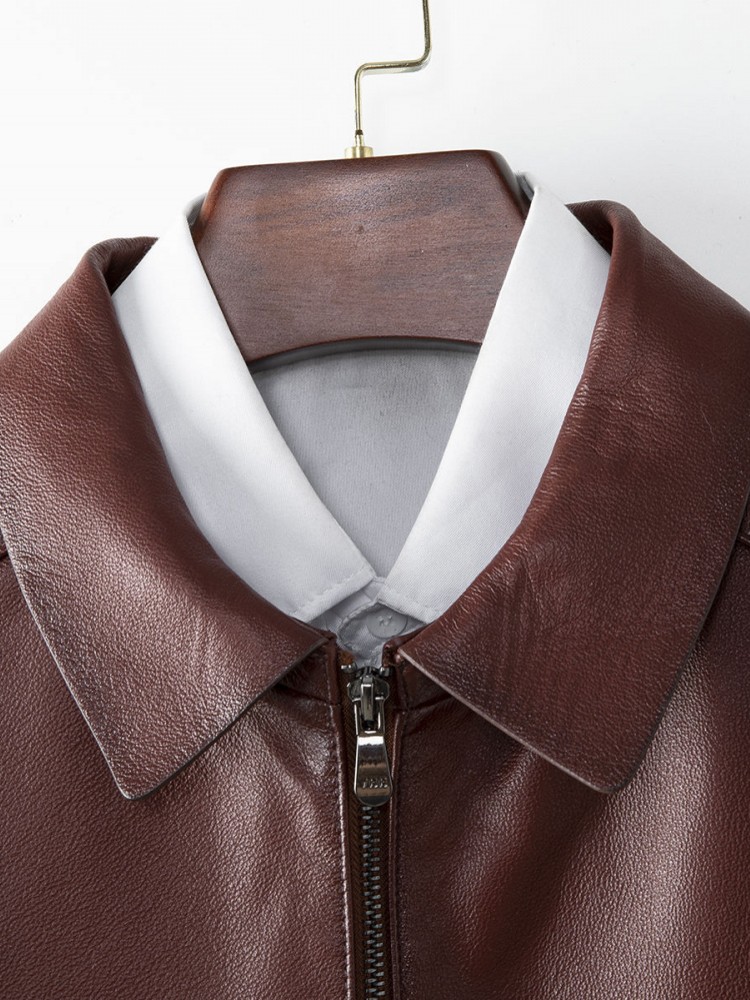 남성용 비즈니스 캐주얼 작업 소가죽 세트 재킷, 지퍼  - Leatherwork Designs 리뷰 및 가격