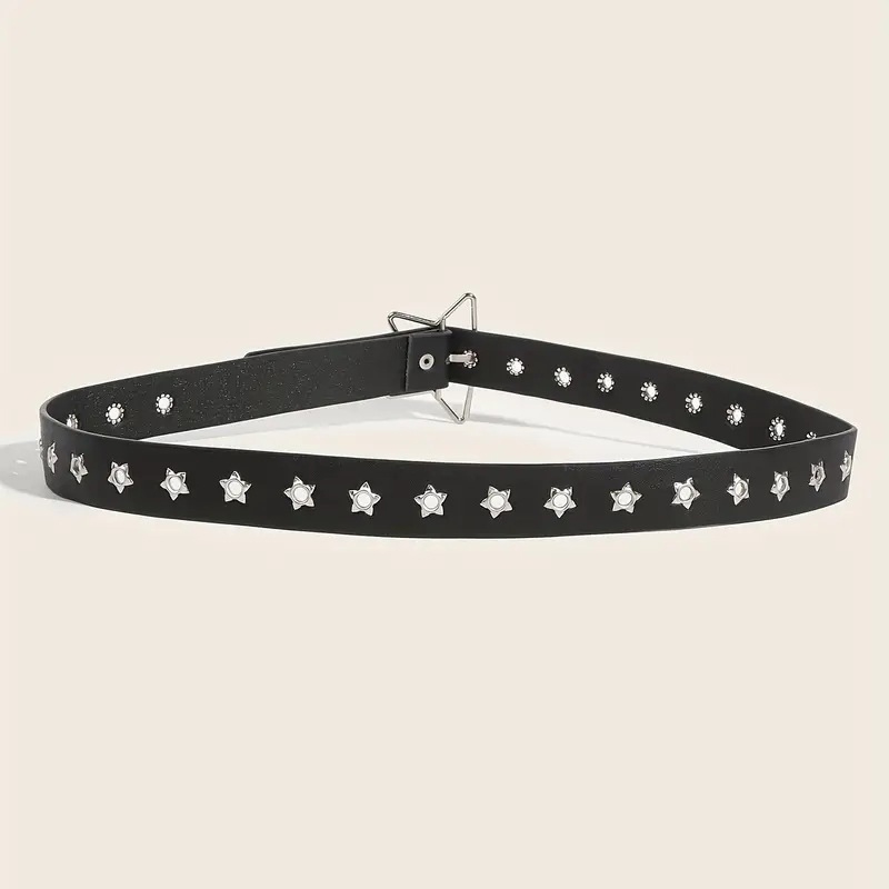 Y2K 펑크 스타 스타일 아일렛 블랙 리벳 벨트 고스  - Leatherwork Eyelets 리뷰 및 가격