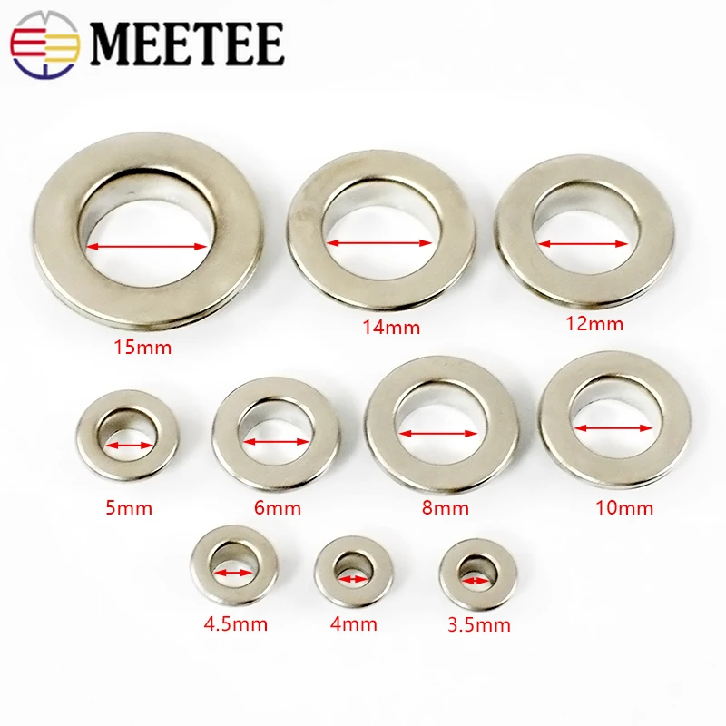 50Pcs 3.5-15mm 금속 구멍 O 링 버클 의류 - Leatherwork Eyelets 리뷰 및 가격