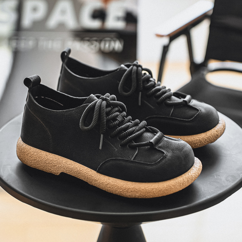 남성 캐주얼 신발 빅 헤드 클래식 플랫 슈즈 디자이너  - Leatherwork Designs 리뷰 및 가격