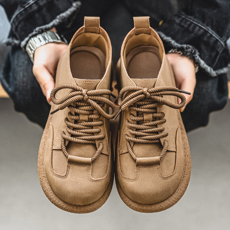 남성 캐주얼 신발 빅 헤드 클래식 플랫 슈즈 디자이너  - Leatherwork Designs 리뷰 및 가격