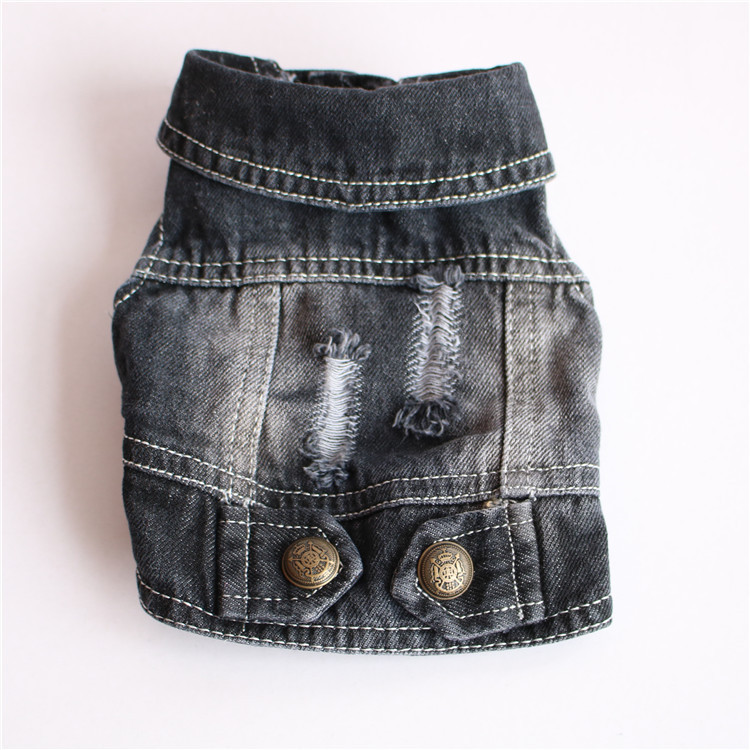 도매 애완 동물 의류 패션 클래식 멋진 데님 개 옷 조 - Leather Work Jeans 리뷰 및 가격