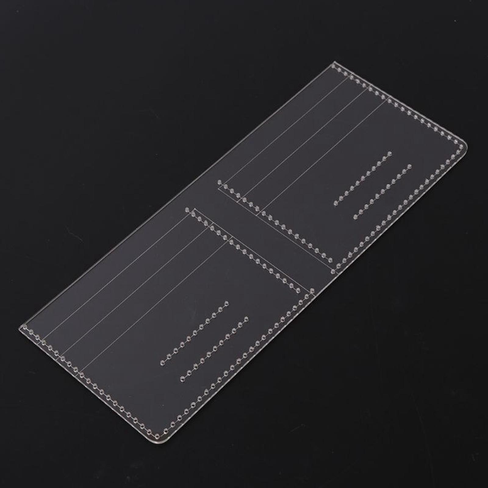 아크릴 가죽 지갑 카드 가방 패턴 스텐실 투명 지갑 몰 - Leatherwork Templates 리뷰 및 가격