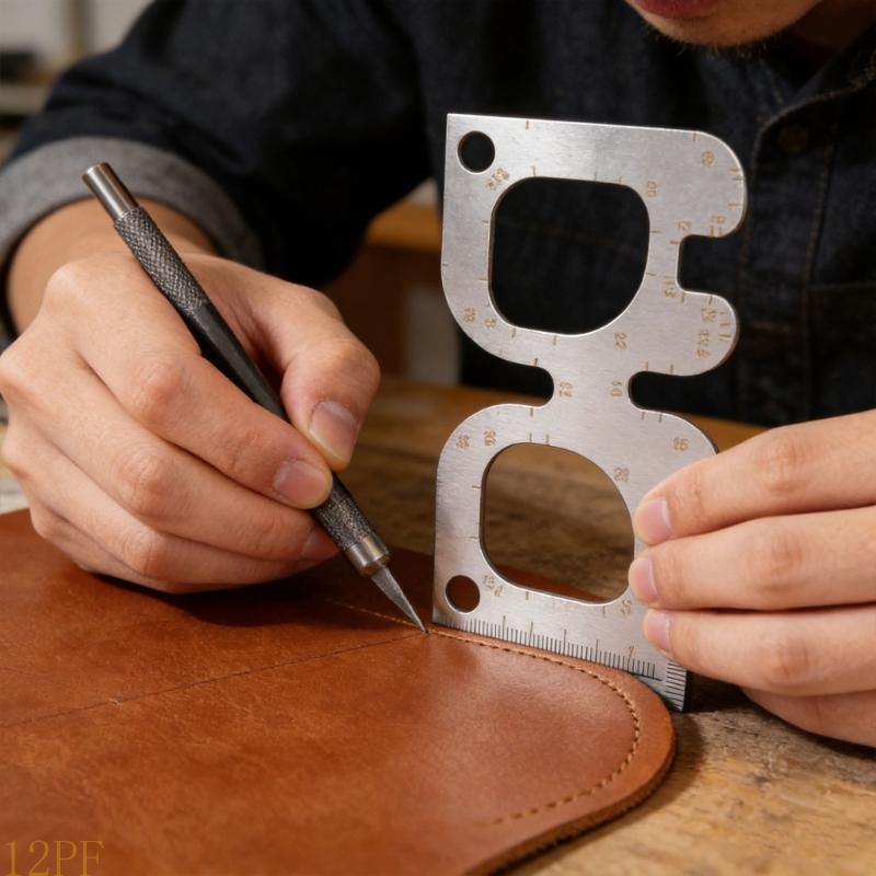 12PF 스테인레스 스틸 가죽 공예 템플릿 정밀도 측정 - Leatherwork Templates 리뷰 및 가격