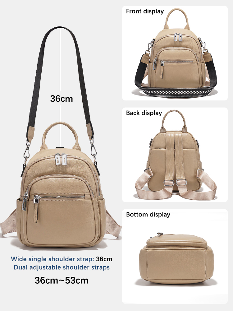 Zency 정품 가죽 소형 배낭 배낭 멀티 포켓 디자인 - Leatherwork Designs 리뷰 및 가격