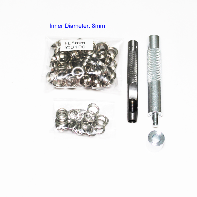4mm-14mm 100 세트 실버 구멍 및 구멍 펀치  - Leatherwork Eyelets 리뷰 및 가격