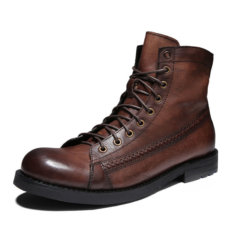 남성용 발목 부츠 클래식 수제 가죽 2026 패션 오토 - Leather Work Fabric 리뷰 및 가격