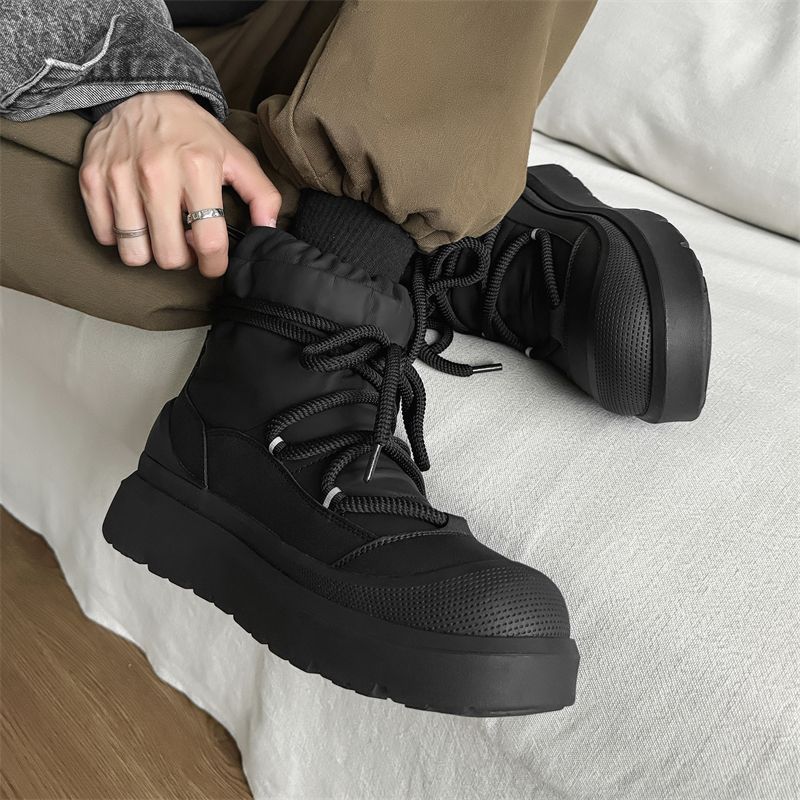 디자이너 신상 남성용 스노우 부츠 겨울용 하이탑 앵클  - Leatherwork Designs 리뷰 및 가격