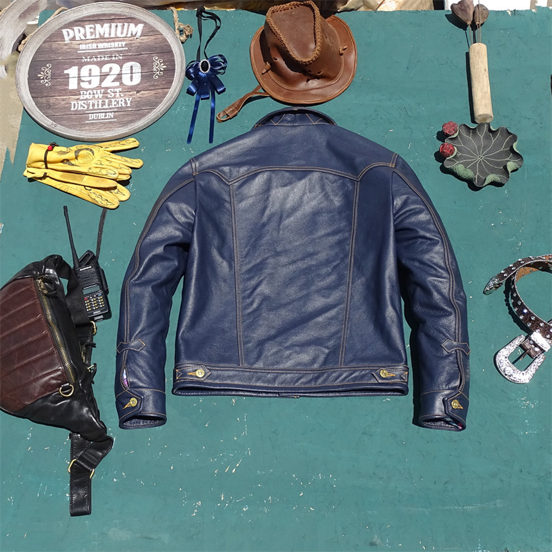   나이트 정품 가죽 자켓 숏 스타일 탑 레이어 소가죽 - Leather Work Jeans 리뷰 및 가격