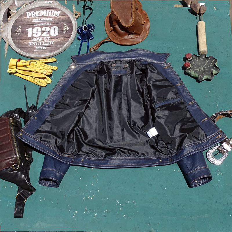   나이트 정품 가죽 자켓 숏 스타일 탑 레이어 소가죽 - Leather Work Jeans 리뷰 및 가격